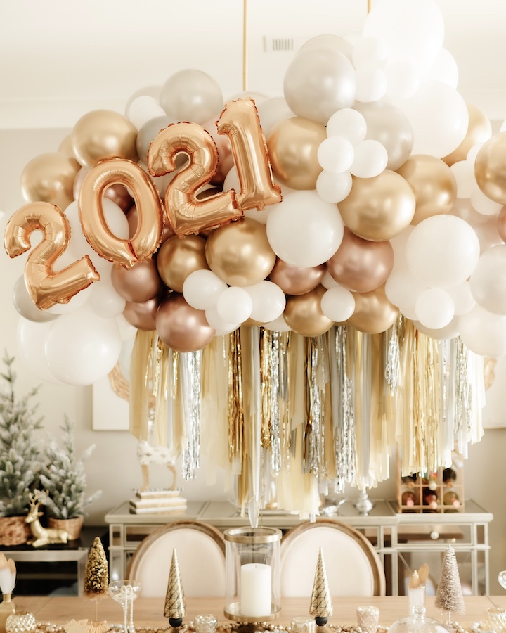 Intimate New Year's Eve Party Decor & Outfit Ideas - Haute Off The